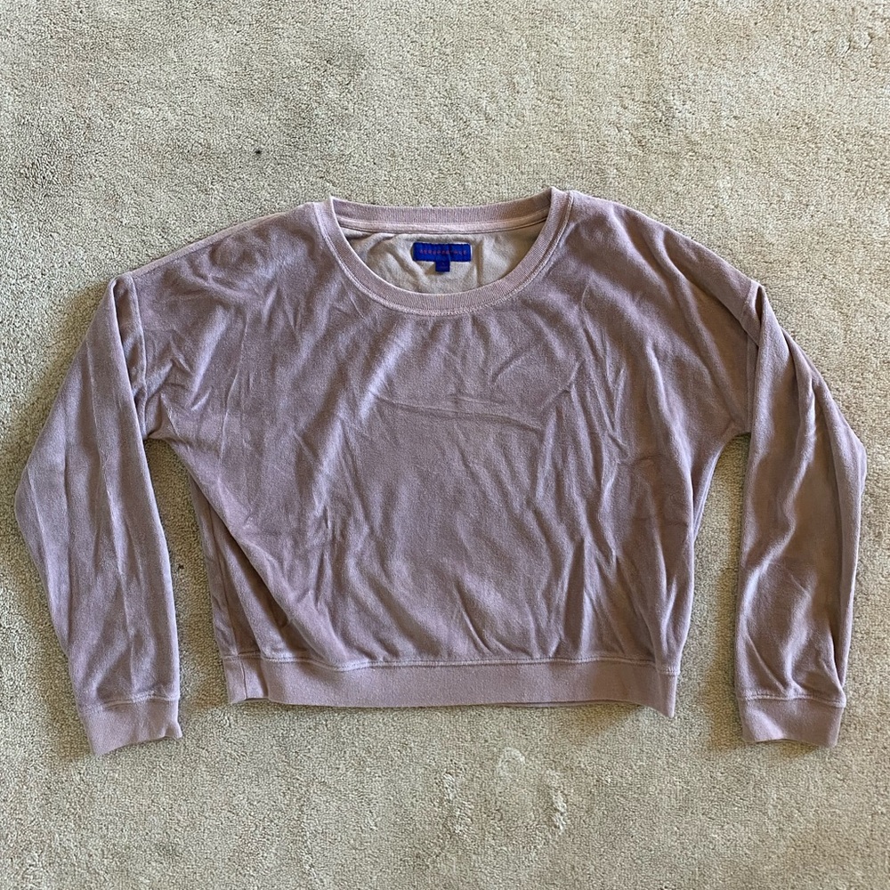 Aeropostale Purple/Mauve Cropped Crewbeck